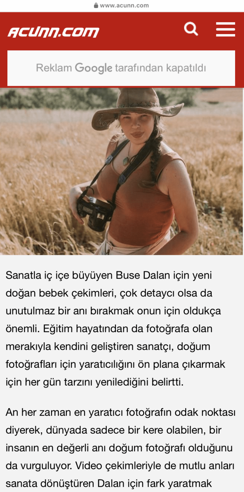 Doğum Fotoğrafçısı Buse Dalan